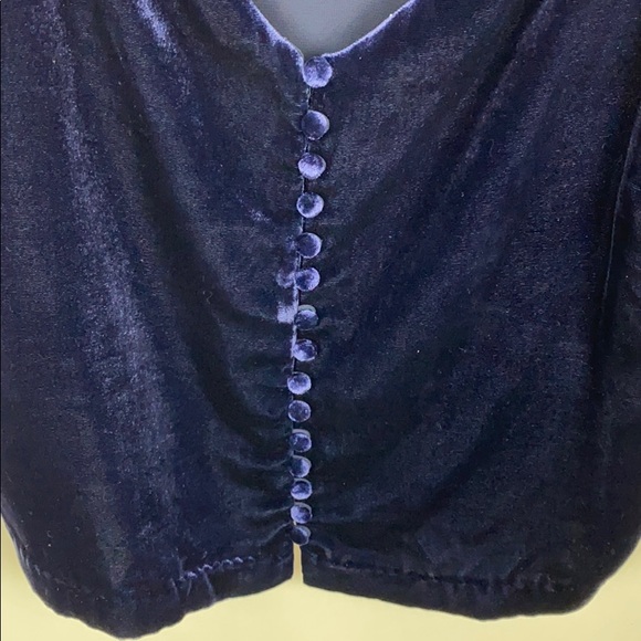NEW Madewell Velvet Button-Down Cami Top Size 12 - Picture 5 of 8